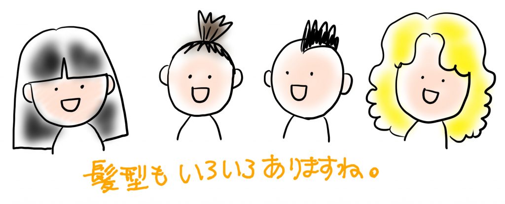 似ている といわれる似顔絵の描き方ポイント その３ 似顔絵 コツ にがうり イラスト制作会社アットのイラストレーターブログ