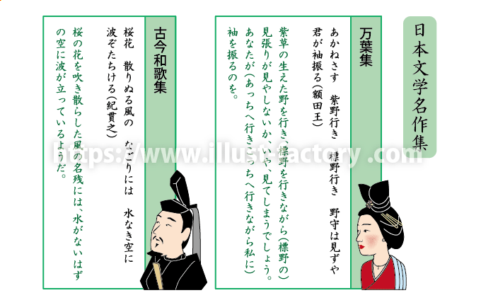 教材イラスト制作サンプル【国語教科書・古典】