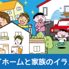マイホームと家族のイラスト制作実績紹介