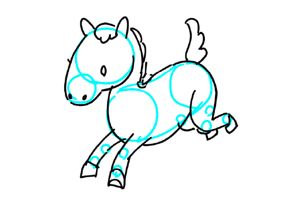 馬の絵の書き方図図解