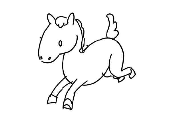 馬の絵の書き方図図解