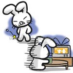 LINEスタンプ★やさぐれウサギ！ポジティブばかりでいられるか！