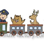 イベント説明用★電車イラスト★子供向けタッチ