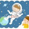 子供★宇宙飛行士イラスト★