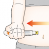 医療製品使用方法説明イラスト　堅めの線画タッチ H146