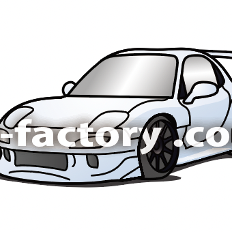 H210 フロント部分を強調した車のイラスト | お仕事紹介＋質問