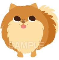 かわいい犬 猫のイラスト制作例 A55 イラスト工房