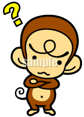 C19-01 考えている猿のキャラクターデザイン例