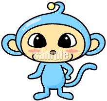 C19-02 宇宙人風、猿のキャラクターデザイン例