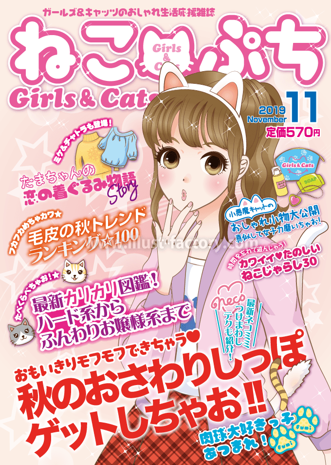 ガールズ雑誌デザイン イラスト制作 D17 イラスト工房