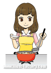 G109-03 料理シーン　鍋で煮る