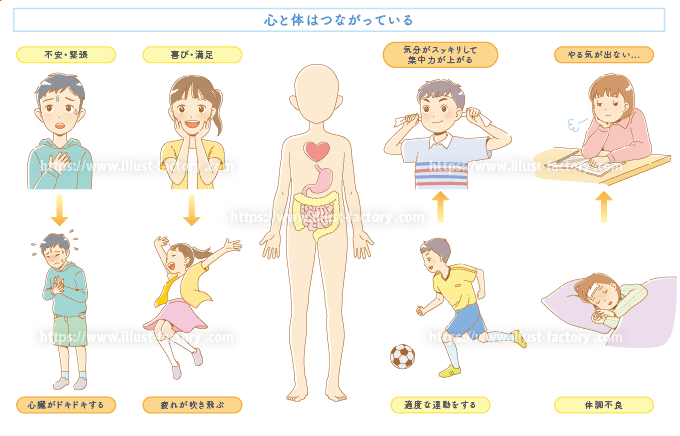 小学生の保健の教科書イラスト 教材向けタッチ A305 イラスト工房