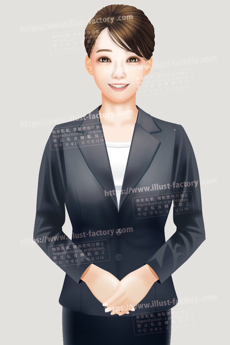 AI生成風の女性のイラスト B143